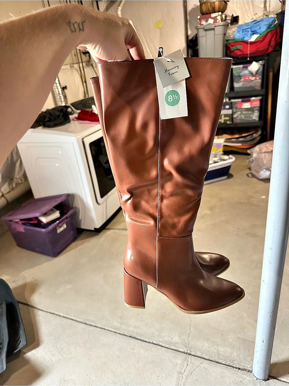 Madden Girl Promove Women's Over-the-Knee Boots Brown US 8.5 NWT